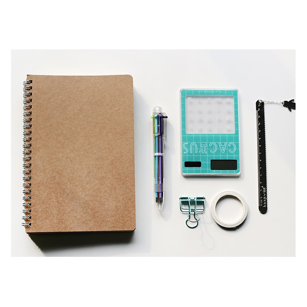 DSTELIN Soft Cover Spiral Notebook Journal, Coofficer Blank Sketch Book Brown
