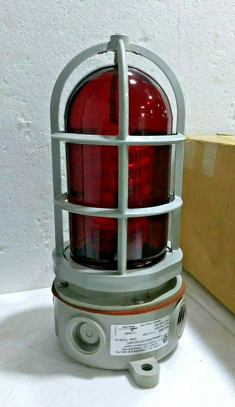 Cooper Crouse Hinds Pauluhn IPEH15I1GCGPC Red Light 150W 0.83A 120V LampType A21