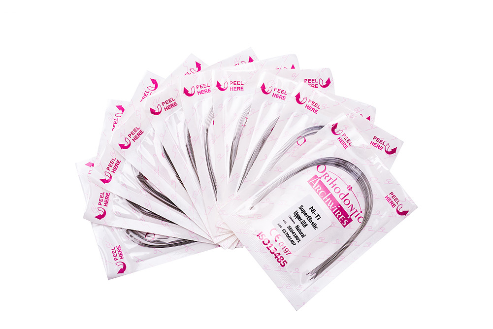 10Pk Dental Ortho Super Elastic Niti Arch Wires Round Upper/Lower Brace Archwire