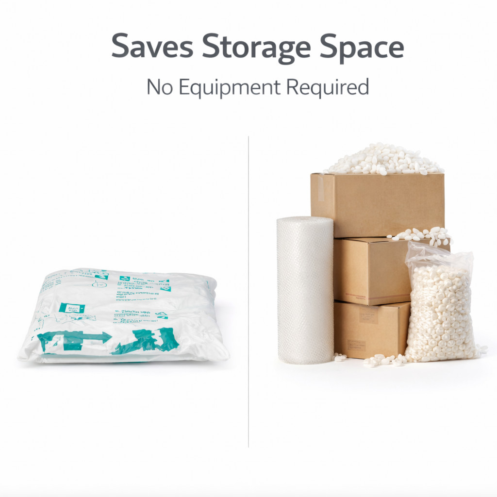 22×27 Expandable Foam Bags Model 80 Fits 18x12x12 Box Room Temp