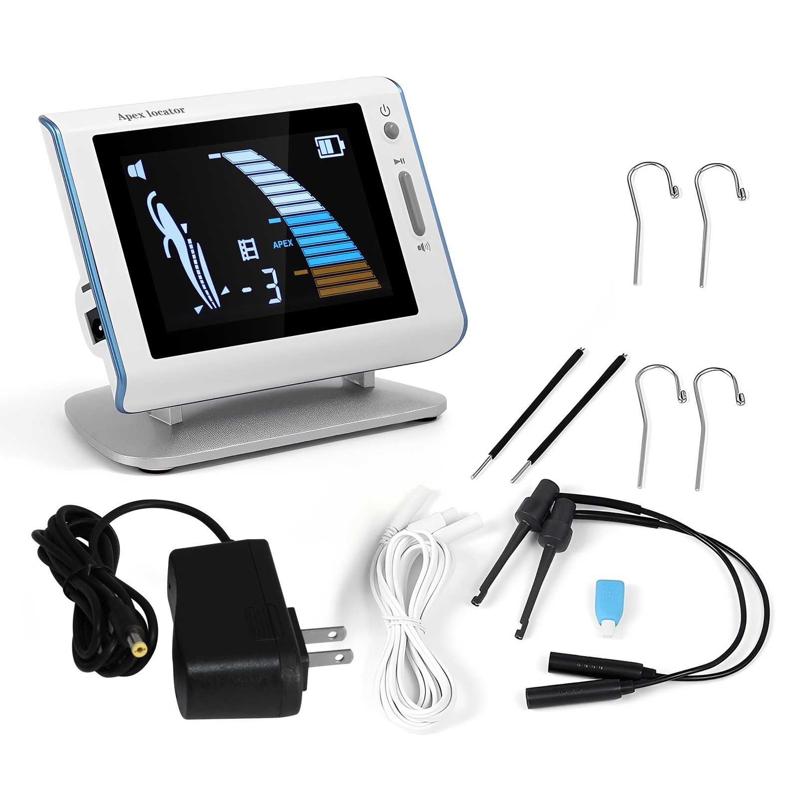 Dental Cordless LED Endo Motor 16:1 Contra Angle/4.5″LCD Apex Locator Canal OR