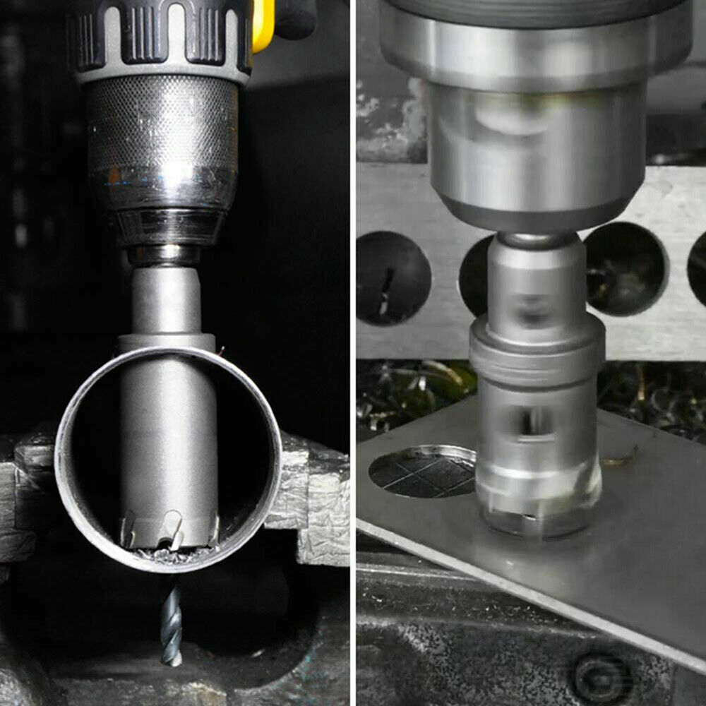 Carbide Tip TCT Hole Saw Cutter Drill Bit Set For Steel Metal Alloy 16-53mm 10pc