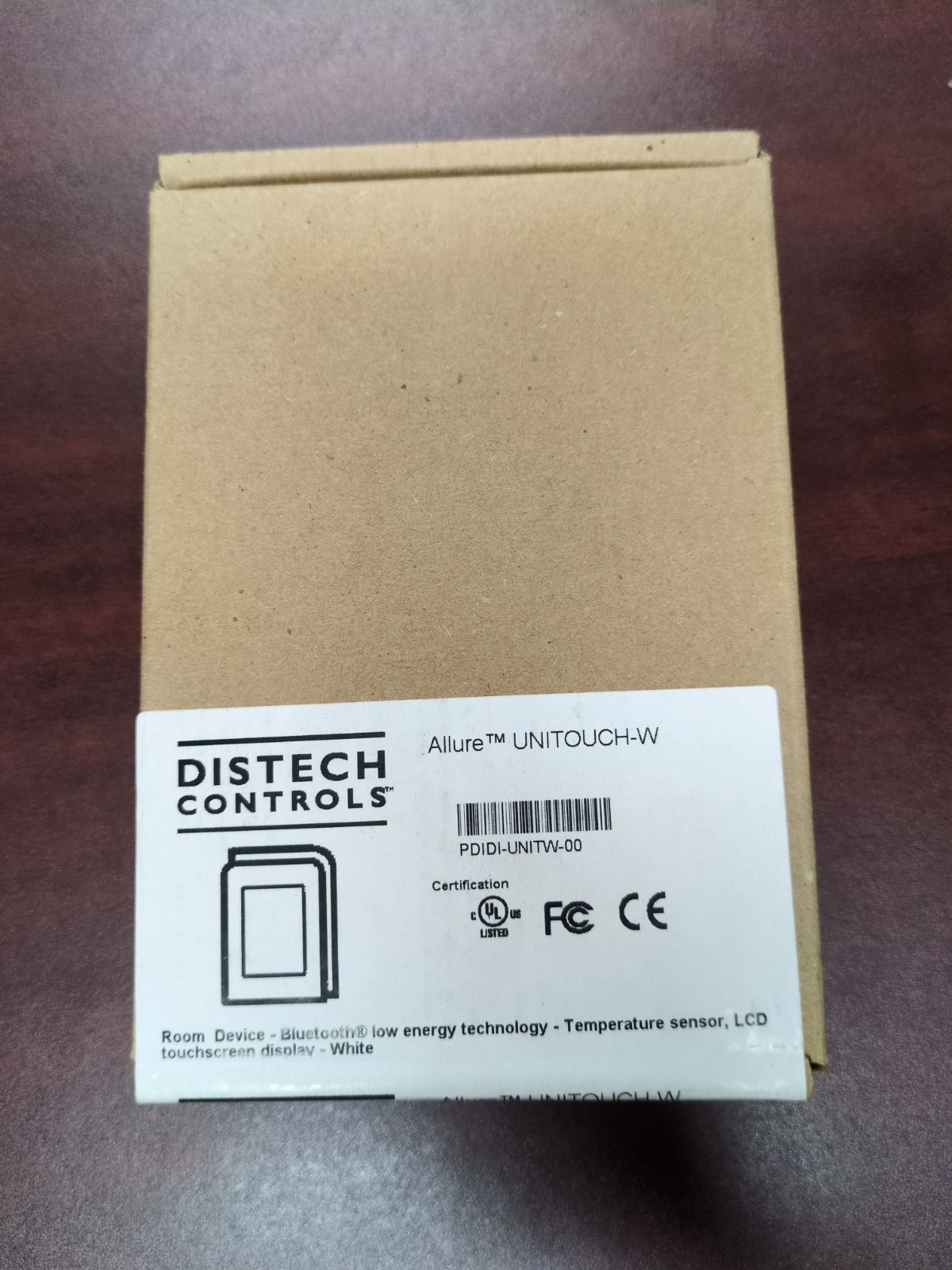 Distech Controls Allure UNITOUCH-W PDIDI-UNITW-00 Bluetooth Room Device