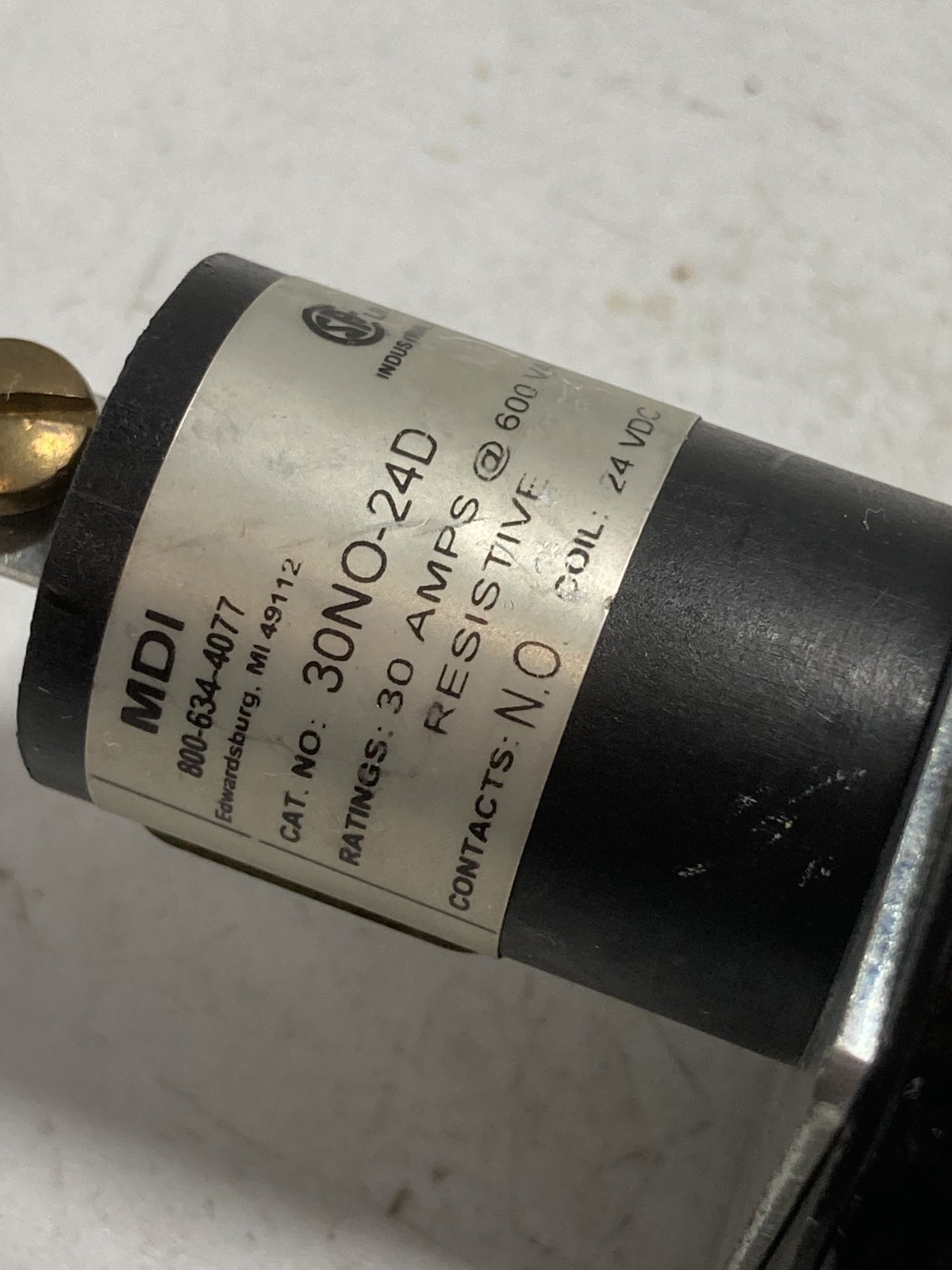 MDI 30NO-24D CONTACTOR 30 AMPS 600VAC RESISTIVE