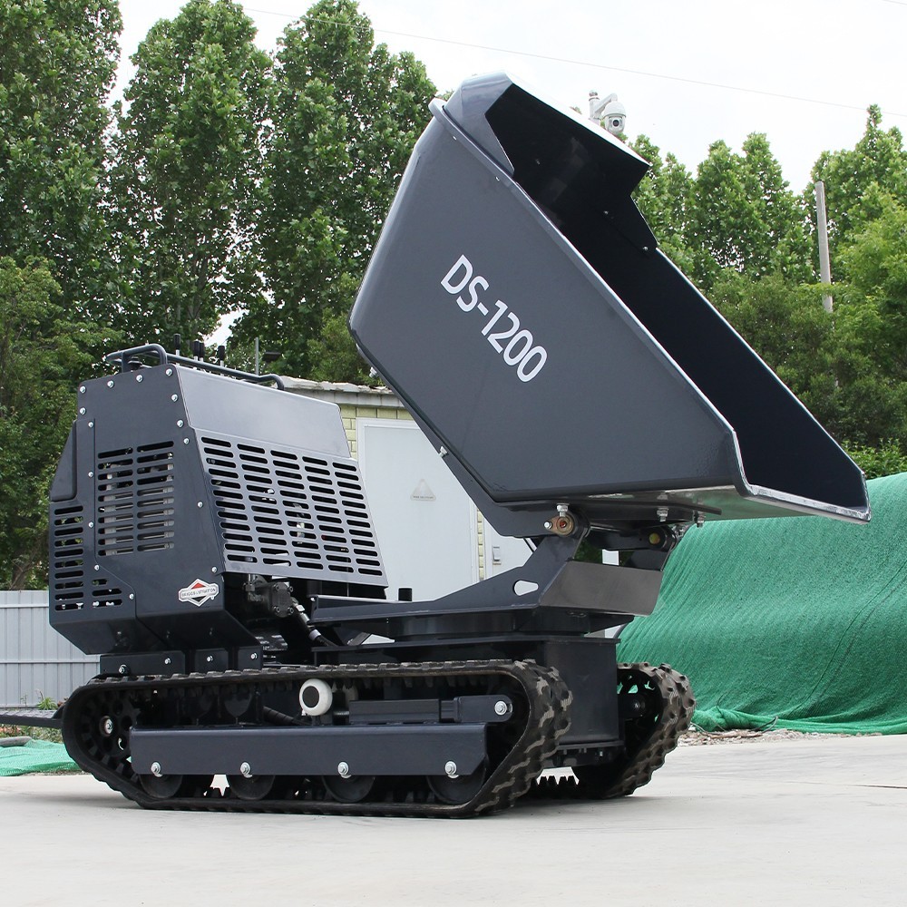 Mini Tracked Dumper 1200kg Load 13.5HP Briggs & Stratton Hydraulic Tipping