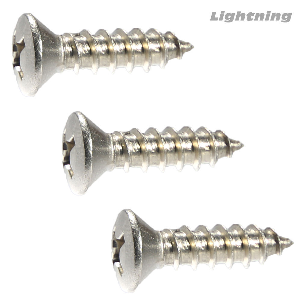 Phillips Oval Head Sheet Metal Screw 316 Stainless Steel #12 x 3/4″ Qty 50
