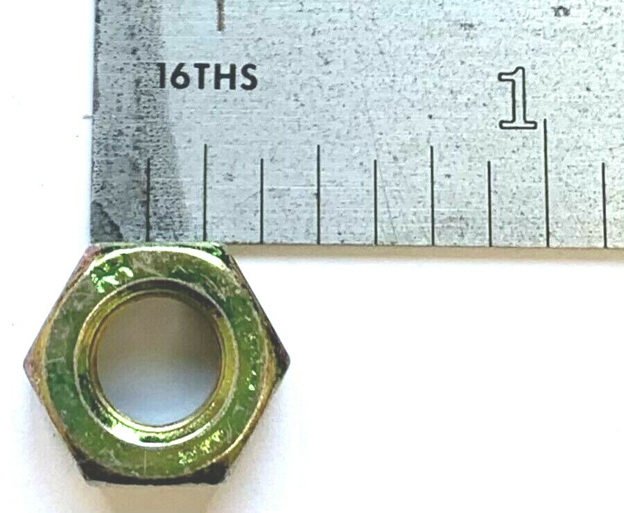 5/16-18 GRADE 8 HEX NUT – YELLOW ZINC PLATED – UNC- 50 PIECES PER PACK