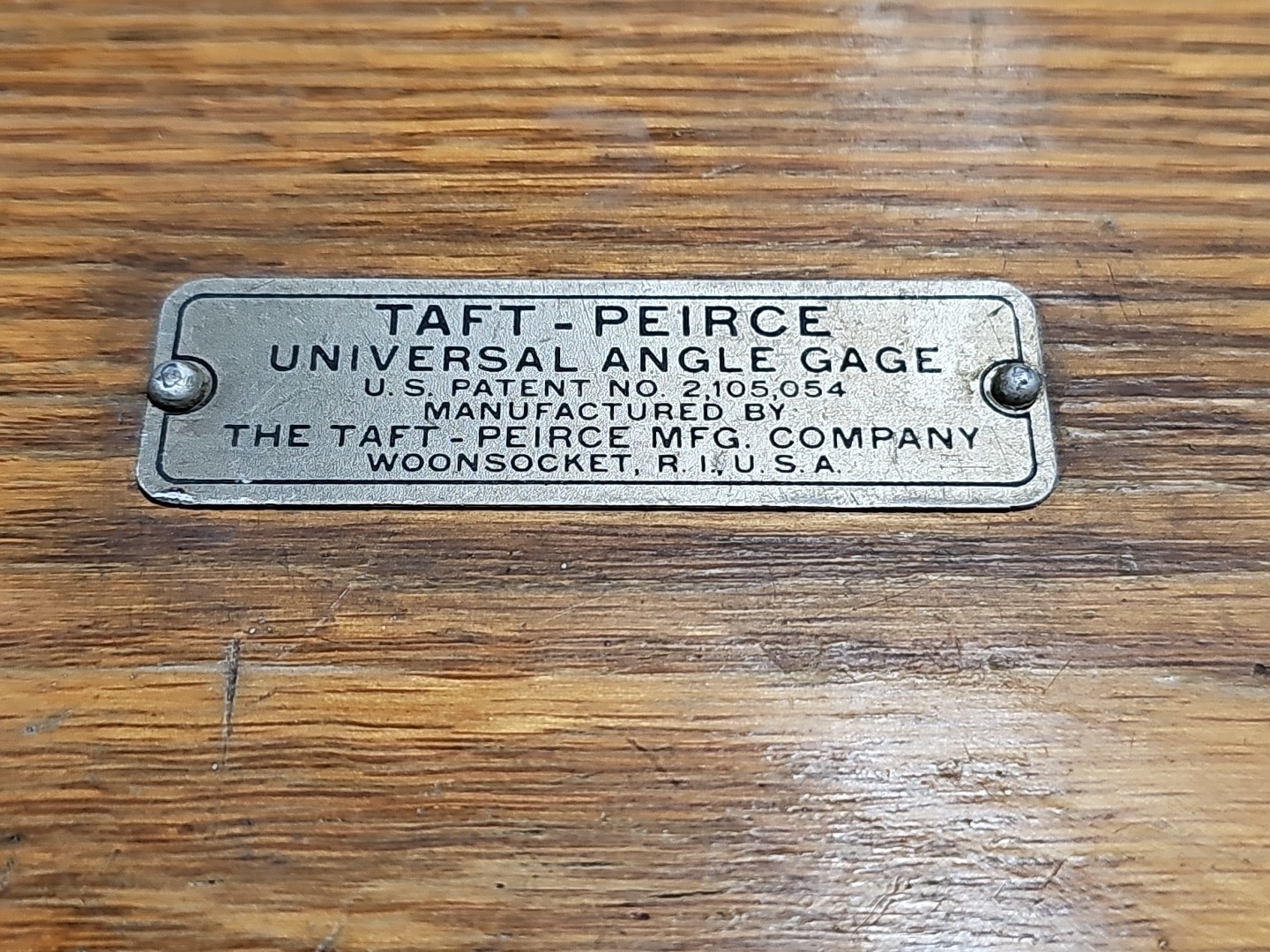 Taft Peirce Universal Angle Gage Set Vintage set complete 1938 Quick Shipping