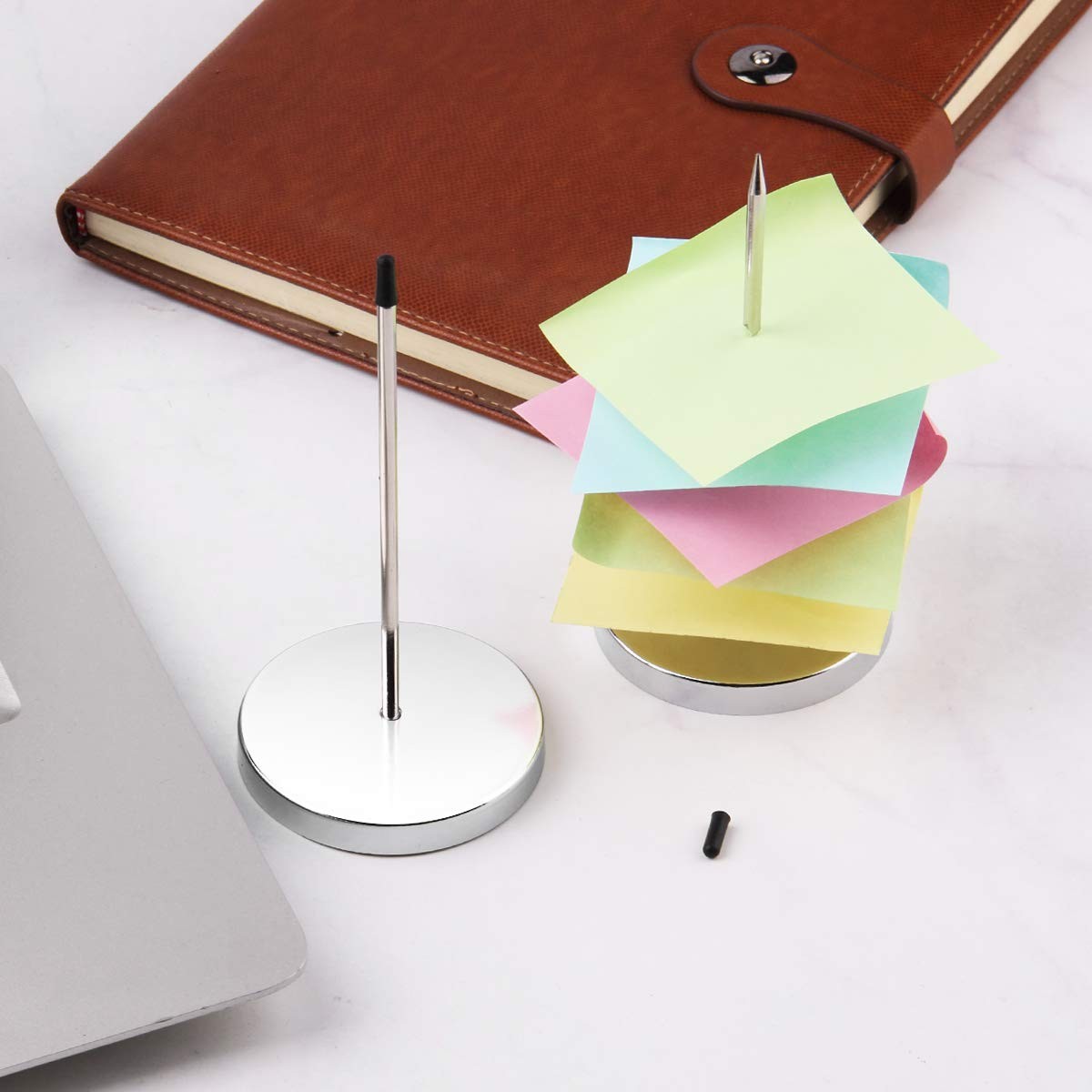 Desk Receipt Holder Bill Fork Spike Stick Silver Restaurant