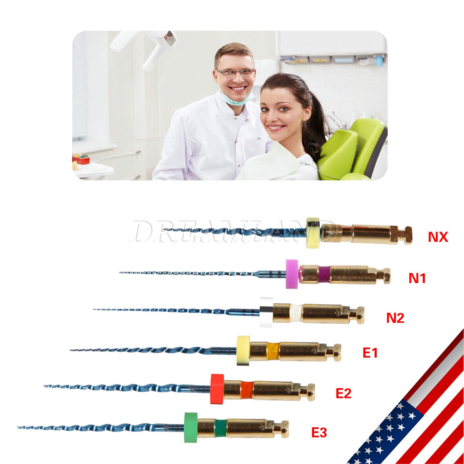 1 PACK Dental Rotary 21MM Lima ENDO Root Canal Niti Files CICADA Universal