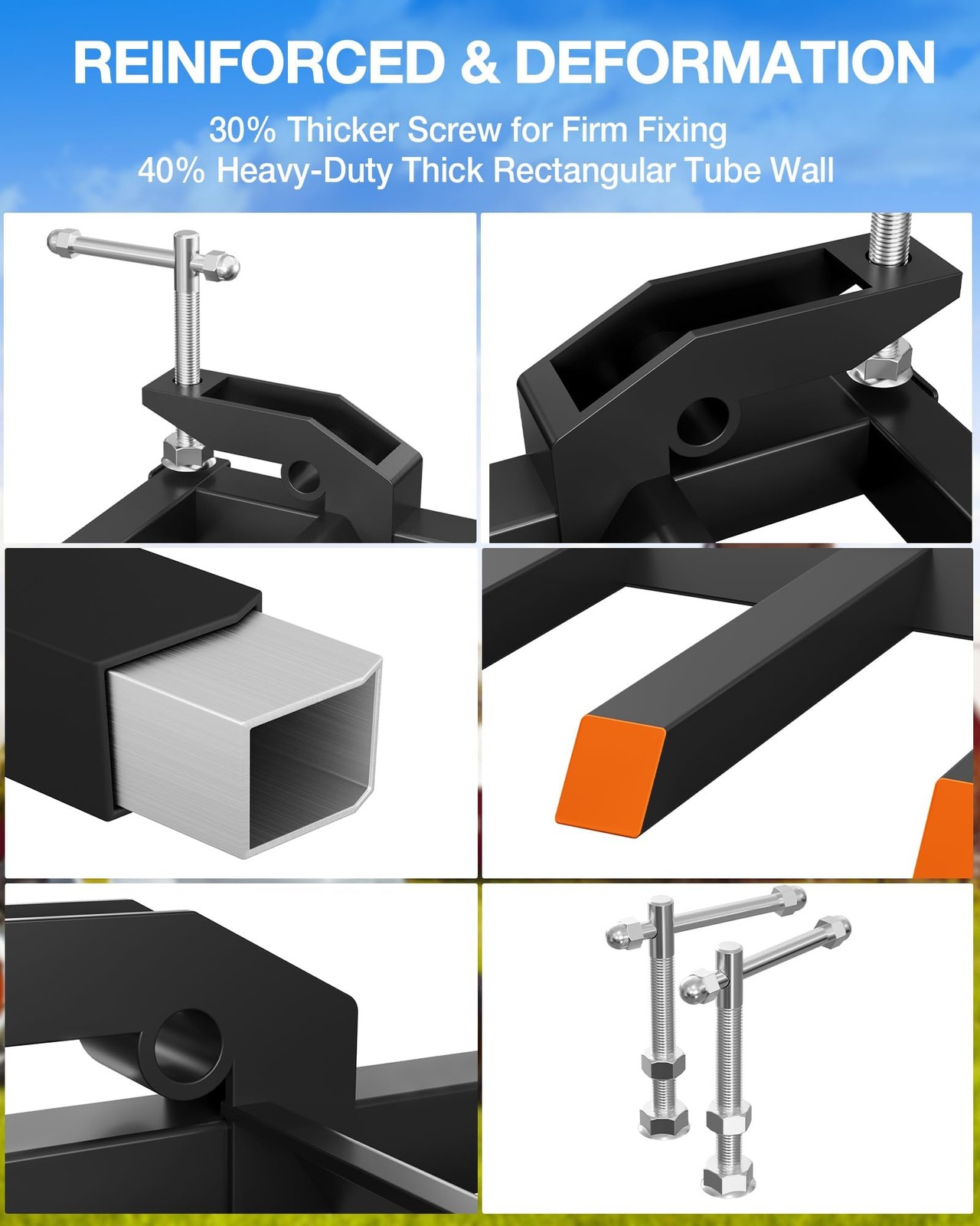 ✨7 Fork 5400LB Clamp on Debris Forks Fit 68″Bucket,Heavy Duty Tractor Attachment