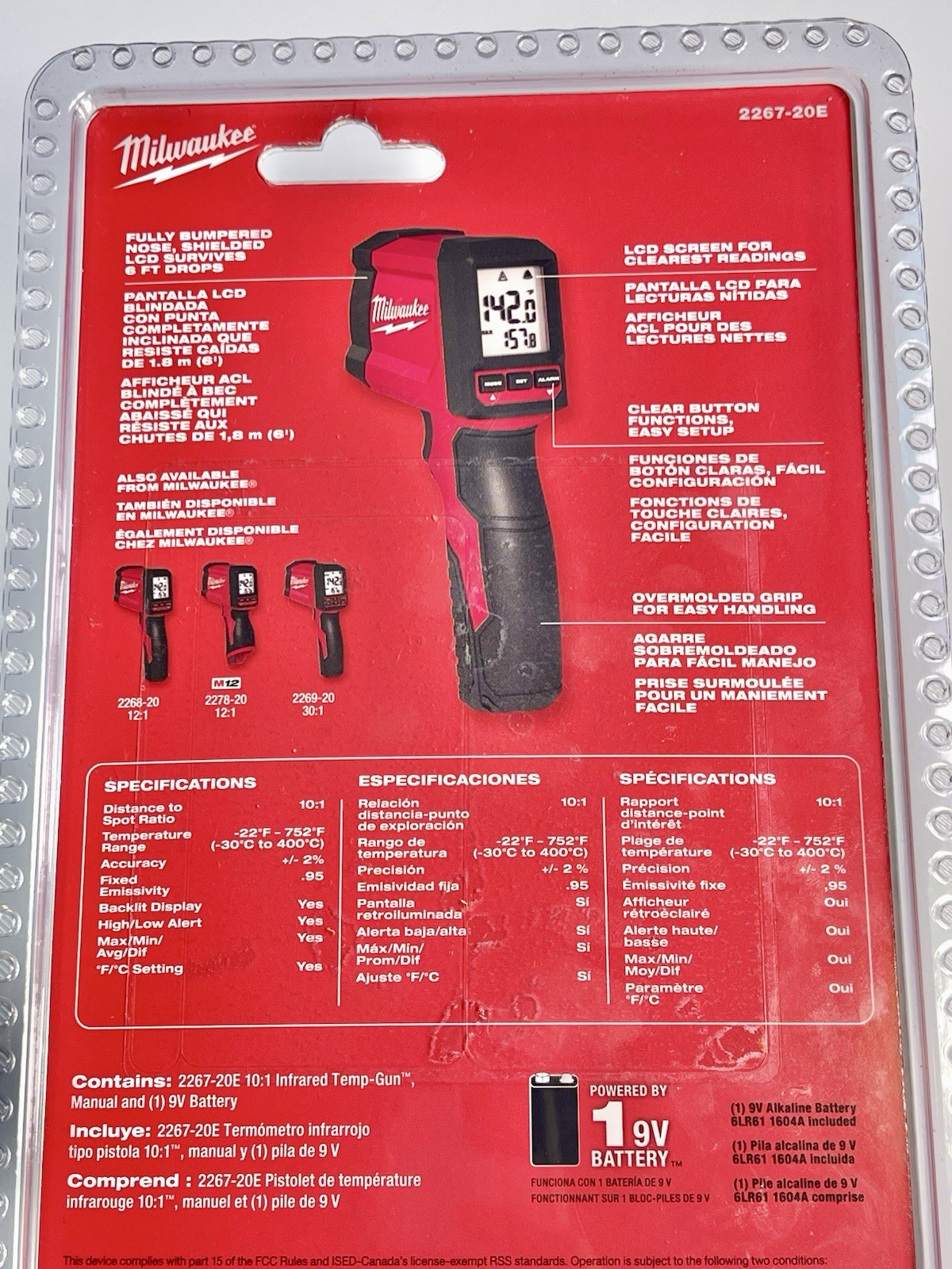 Milwaukee 10:1 Infrared Temperature Gun 2267-20E