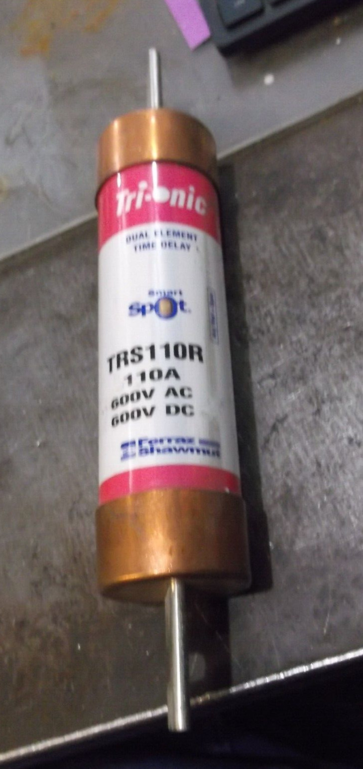 FERRAZ SHAWMUT TRS110R TRI-ONIC SMART SPOT FUSE 110A 600 VAC (161-4)