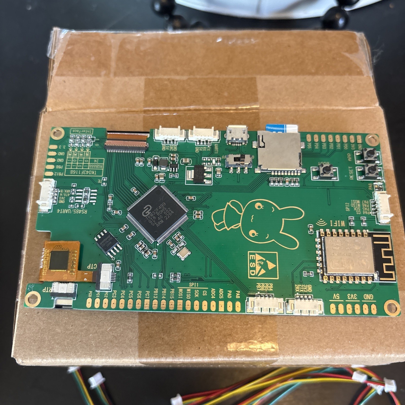IPS 4.3 Inch TFT LCD Capacitive Touchscreen Development Board 800×480 Resolution