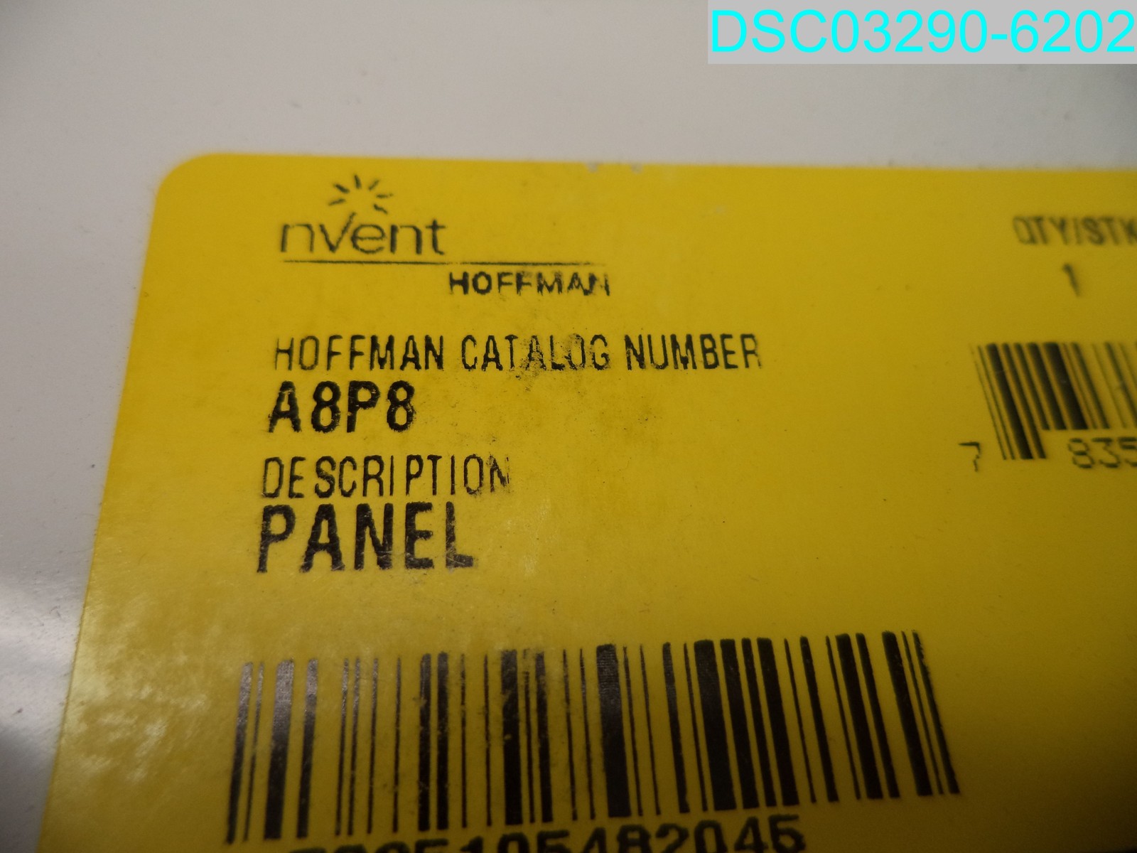 QTY=4: A8P8 nVent HOFFMAN 54820 Enclosure Panel 783510548209