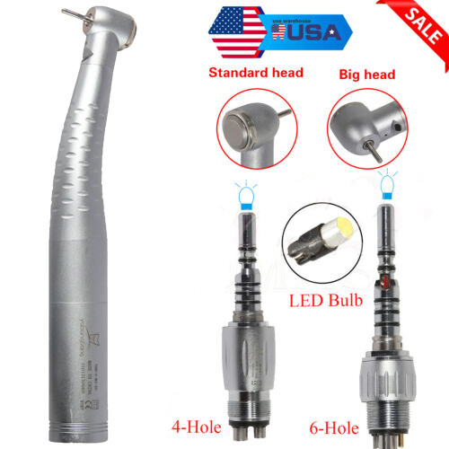 KaVo Style Dental Fiber Optic LED Turbine Handpiece / Quick Coupler 4/6 Hole st
