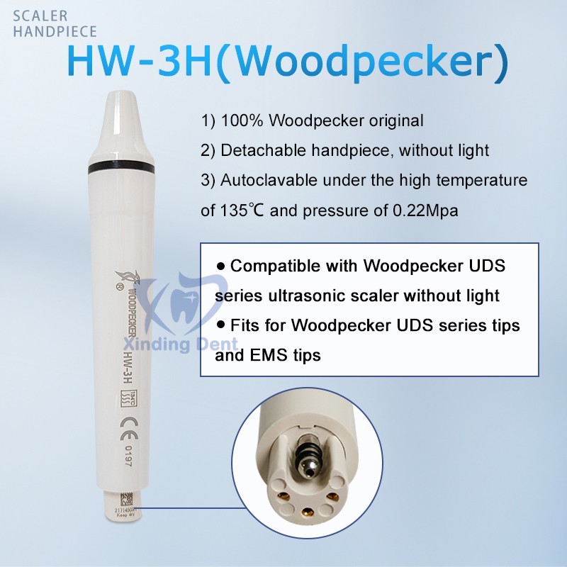 Woodpecker Ultrasonic Piezo Scaler Handpiece HW-5L LED HW-3H Tips for Clinic