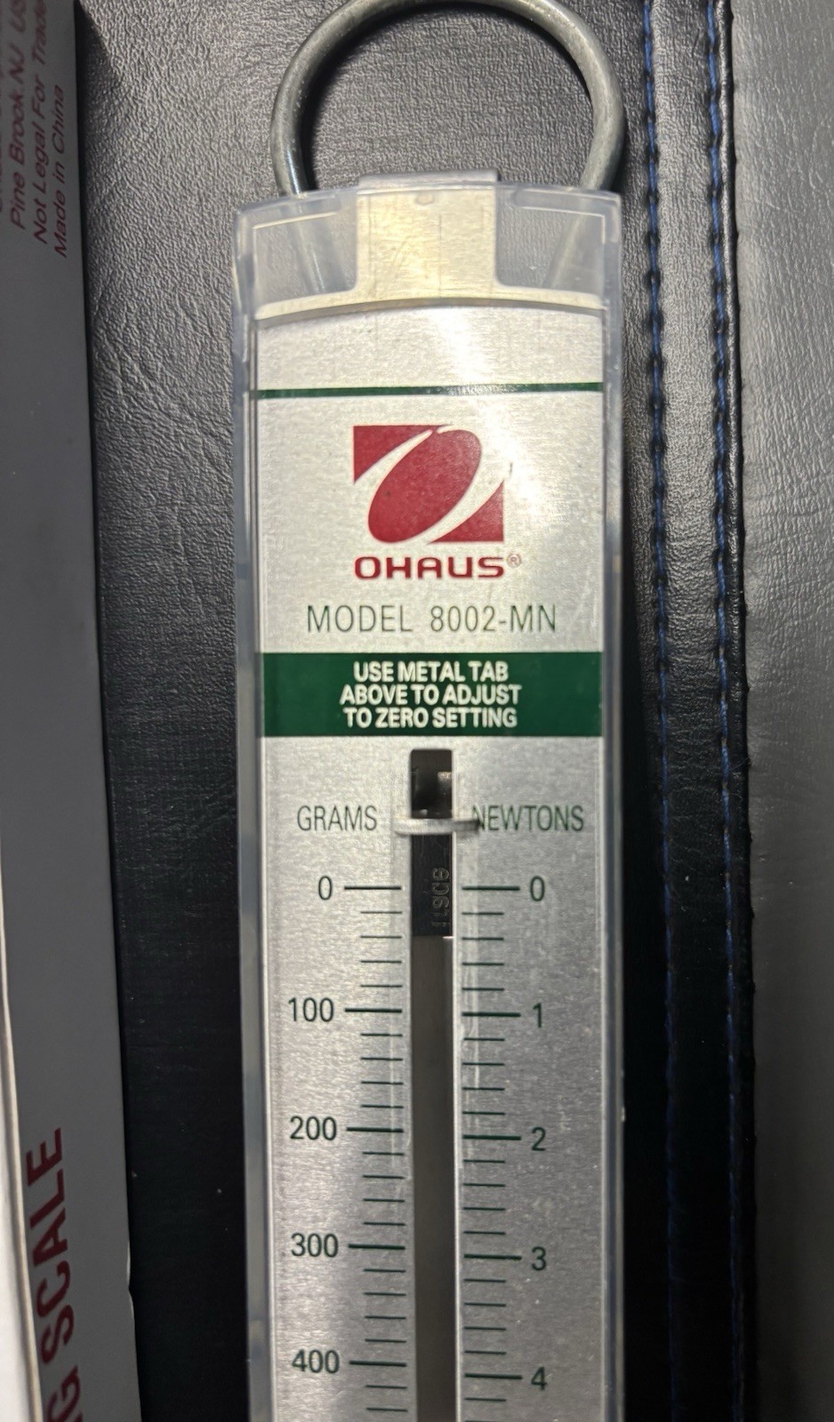 Ohaus Spring Scale 8002-MN 500grams/ 5 NEWTONS