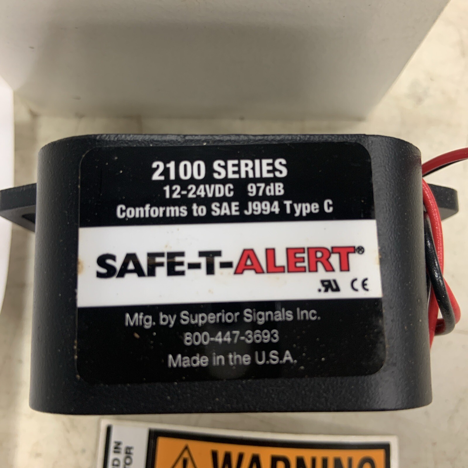 Safe-T-Alert Series STA21502W 2000 Series 12-24 VDC New 97 dB Back Up Alarm