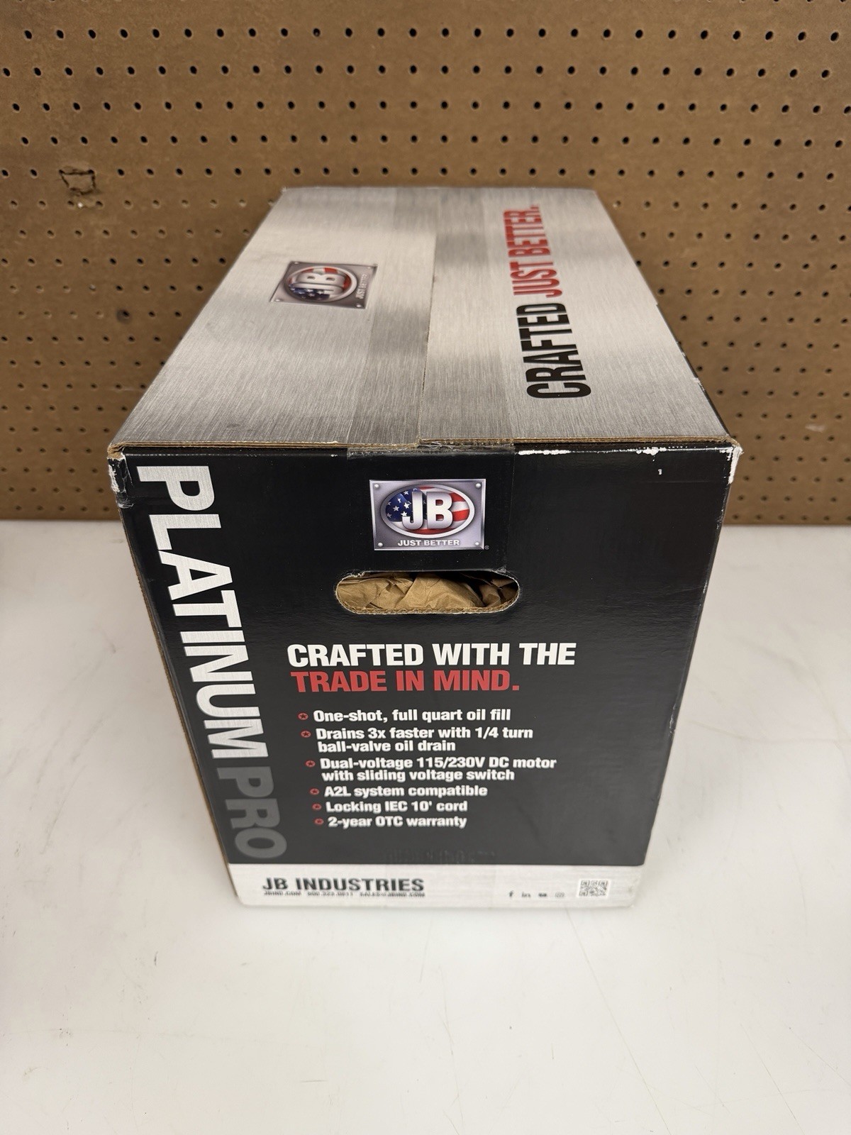 JB Industries DV-240DC Vacuum Pump, 8.4 CFM 1/2 hp DC Motor Platinum Pro DC 8.4