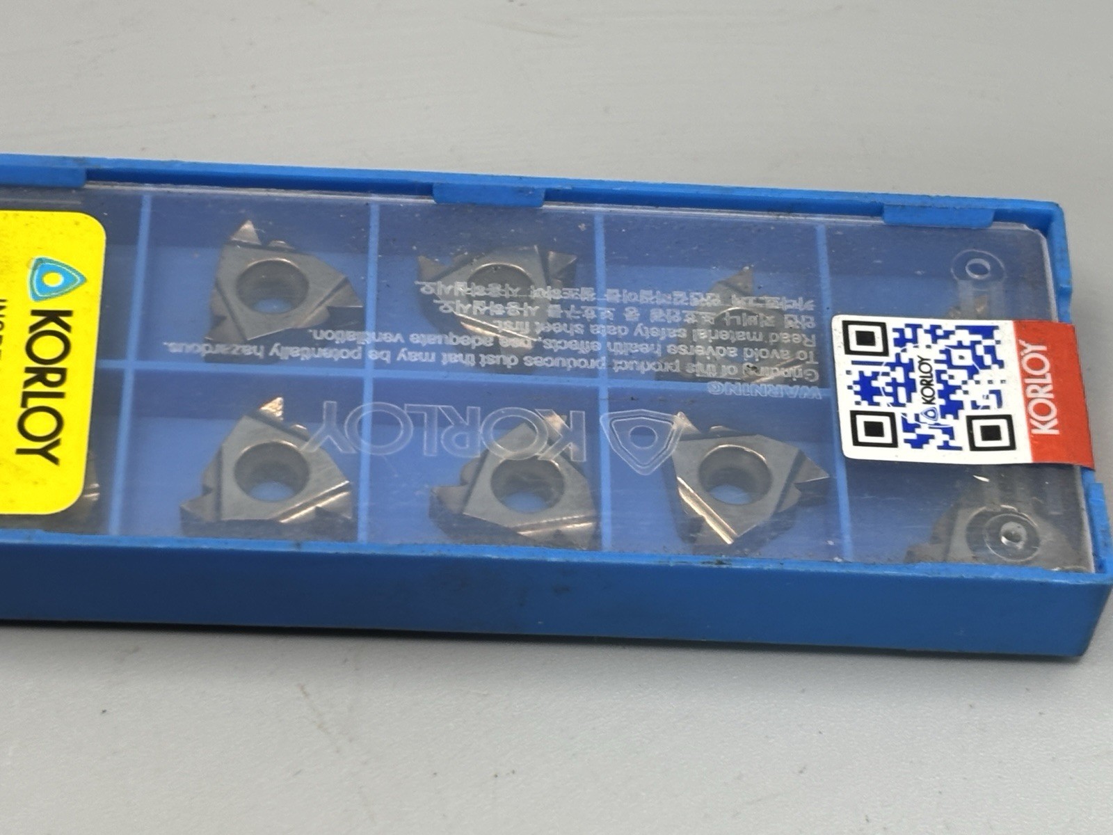Korloy 16ER AG60 H01 Carbide Threading Inserts External TPI 8-48 (Box of 10)