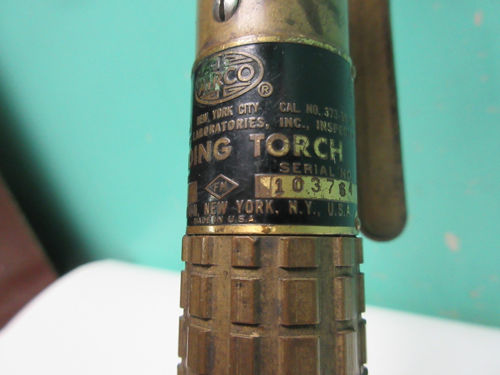 Vintage Airco Gas Cutting Torch Style 800 Series Handle + 3890 Head