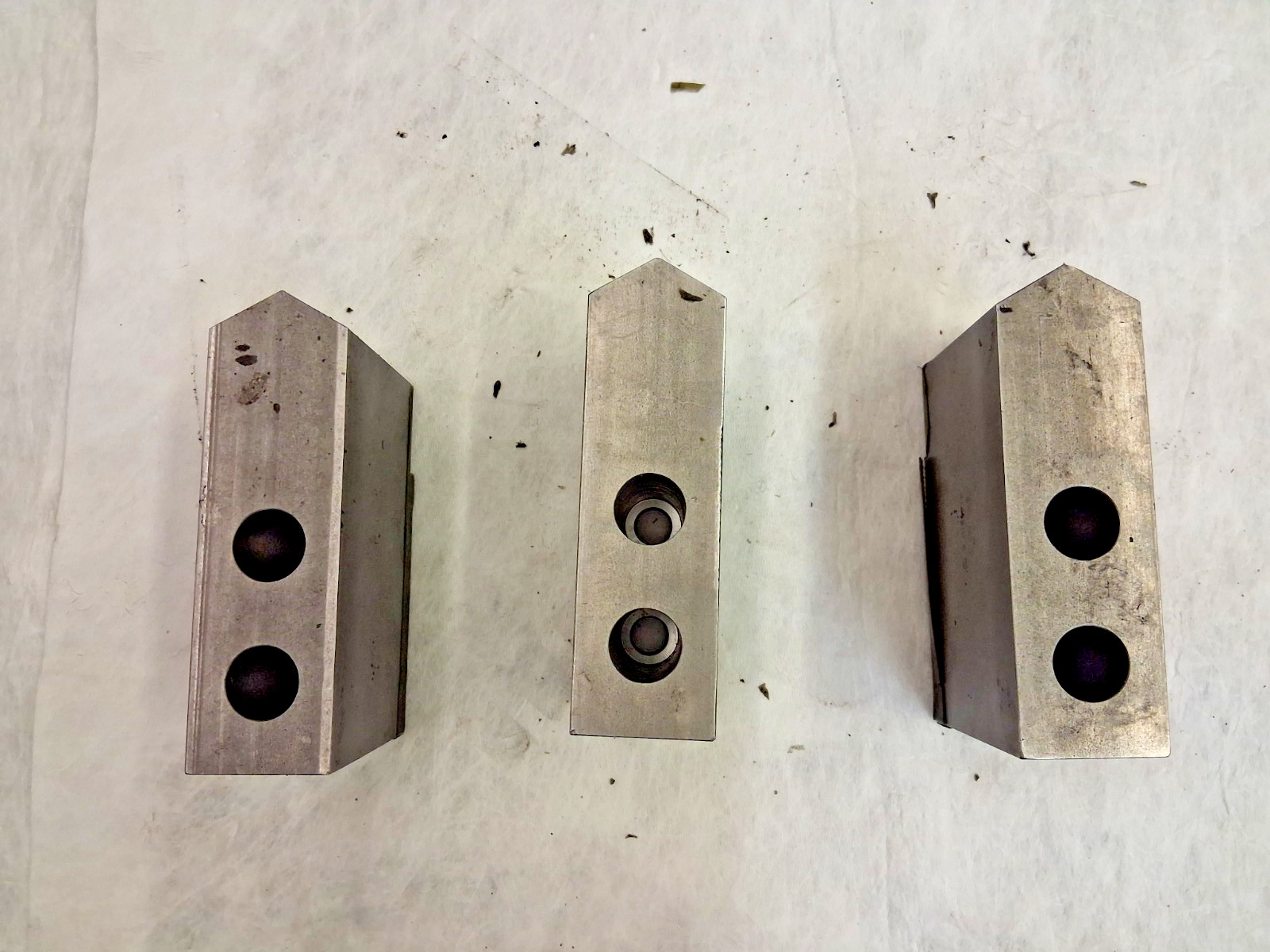 H & R Manufacturing Serrated Soft Lathe Chuck Jaws 3pcs HR-213-5.0-OP