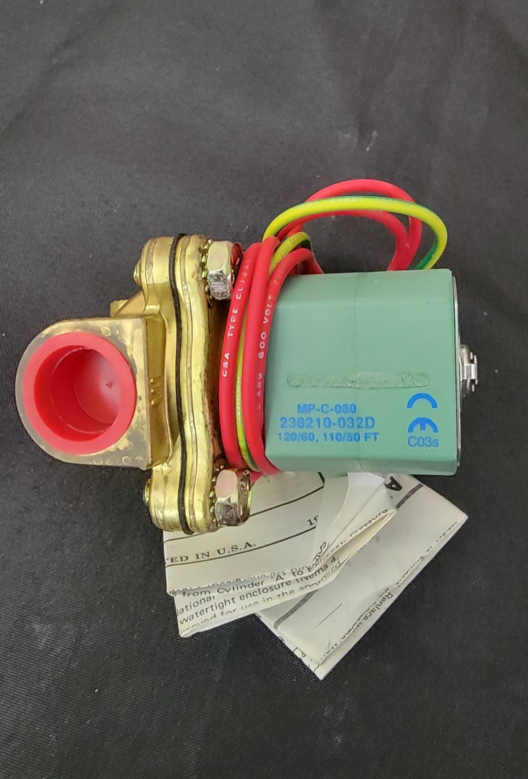 ASCO X8210G215461 Solenoid Valve, Red-Hat