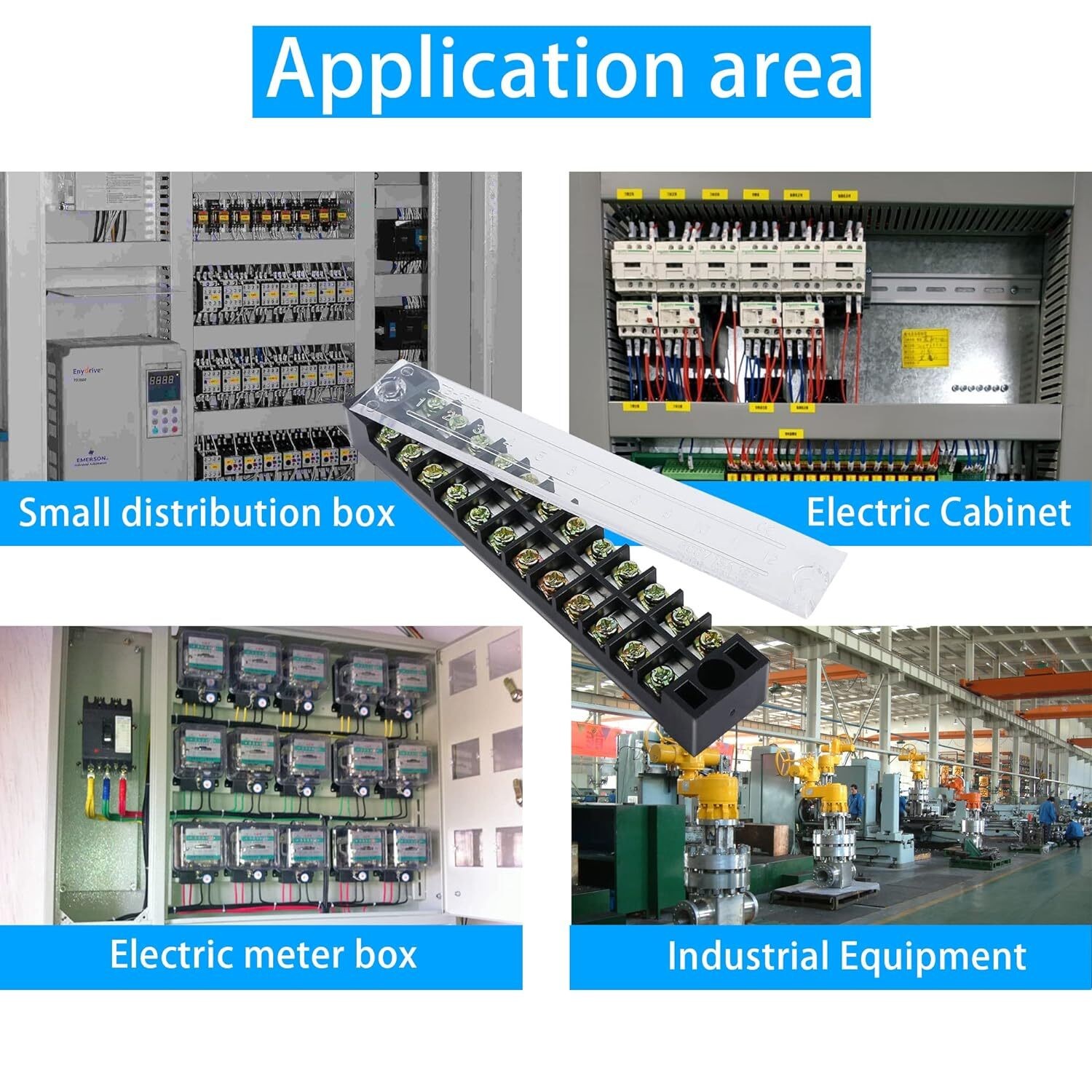 5Pcs Dual Row 12 Positions Screw Terminal Electric Barrier Strip Block 15A 600V