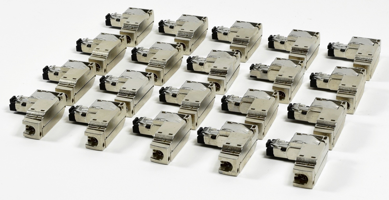 20x Siemens Simatic Ethernet RJ45 Connector 90°, 6GK1901-1BB20-2AA0