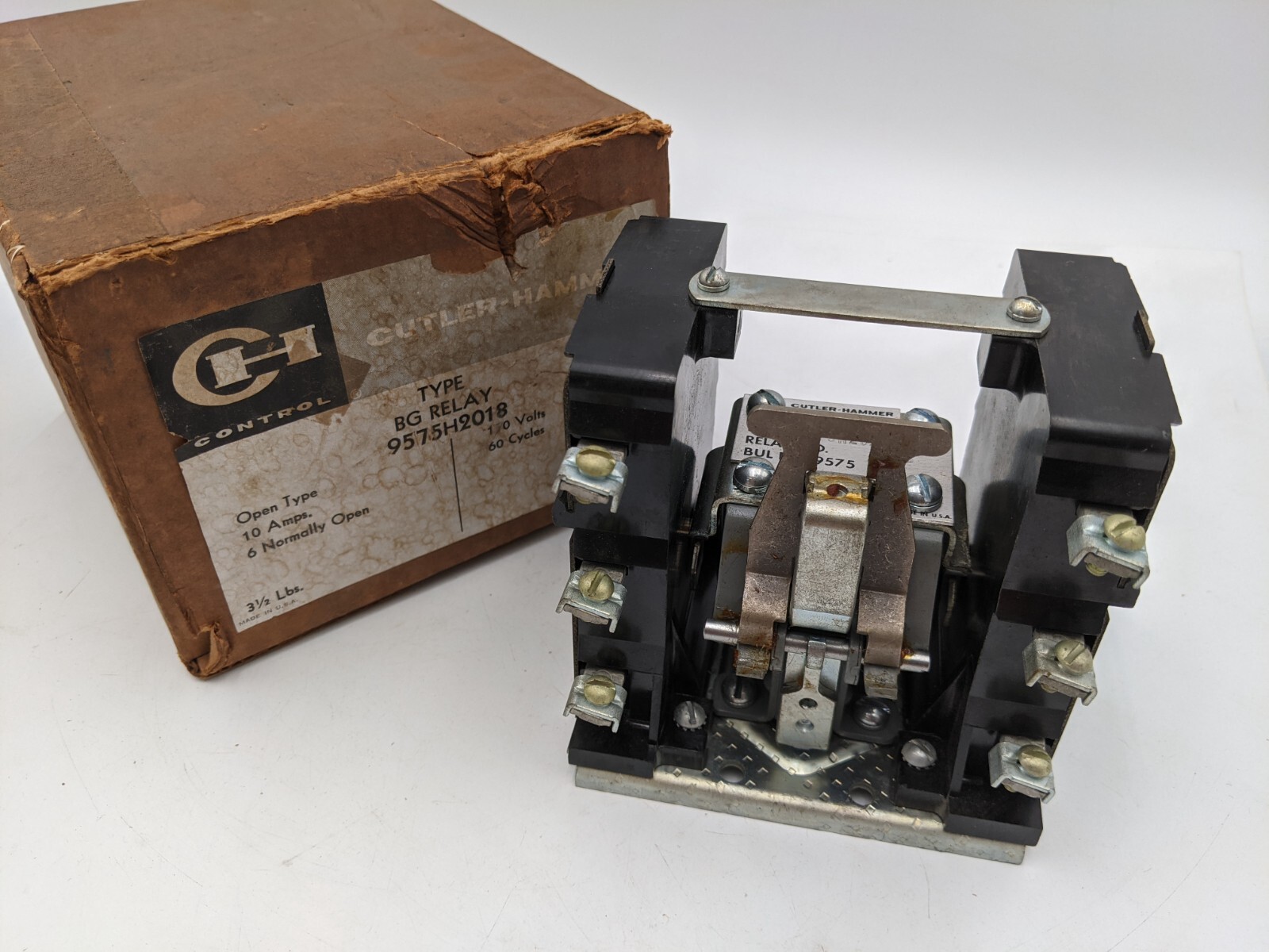 Cutler-Hammer 9575H2018 Relay 6 Normally Open 600V 10A Coil 208/220V 60 Cycles