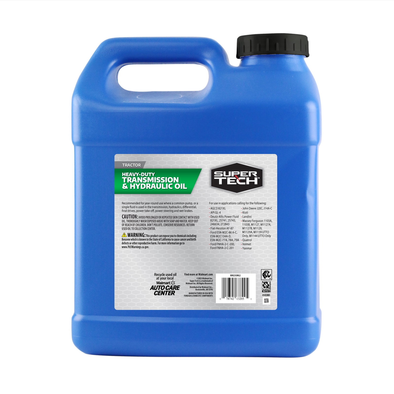 Super Tech Heavy Duty Tractor Hydraulic and Transmission Fluid, 2 Gallons new