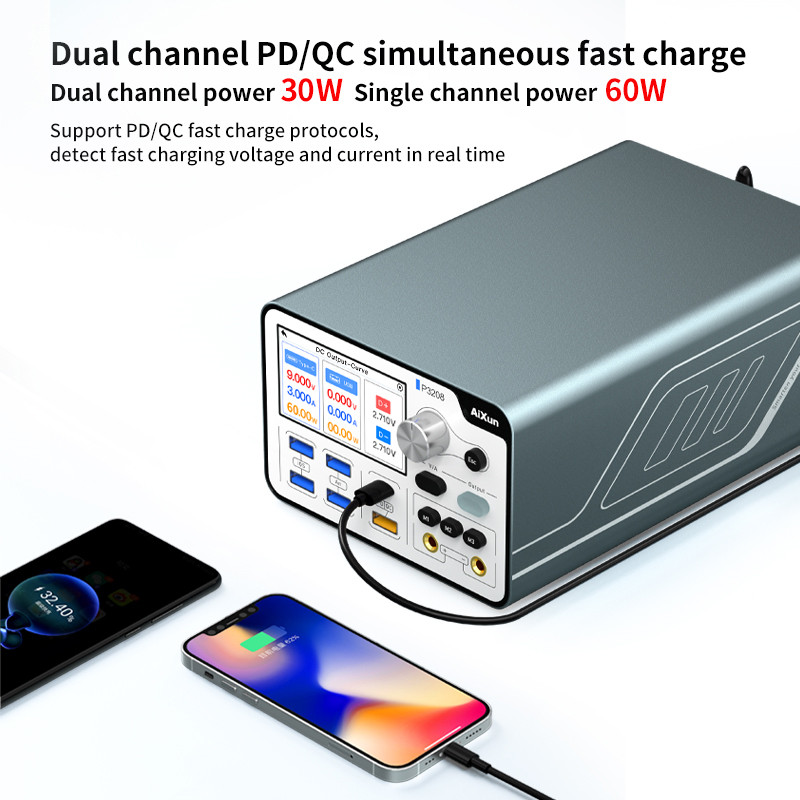 AiXun P3208 320W Smart Regulated Power Supply 32V/8A One Key Boot Power Box
