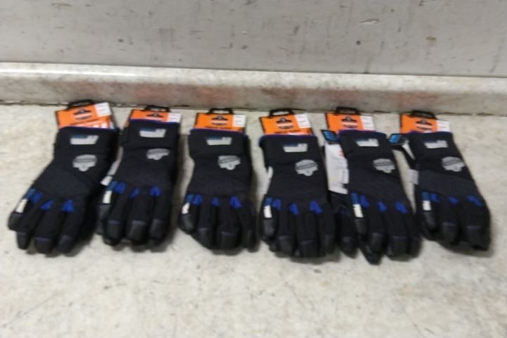 Proflex by Ergodyne 818WP 6 Pairs Size Medium / Size 8 Utility Gloves