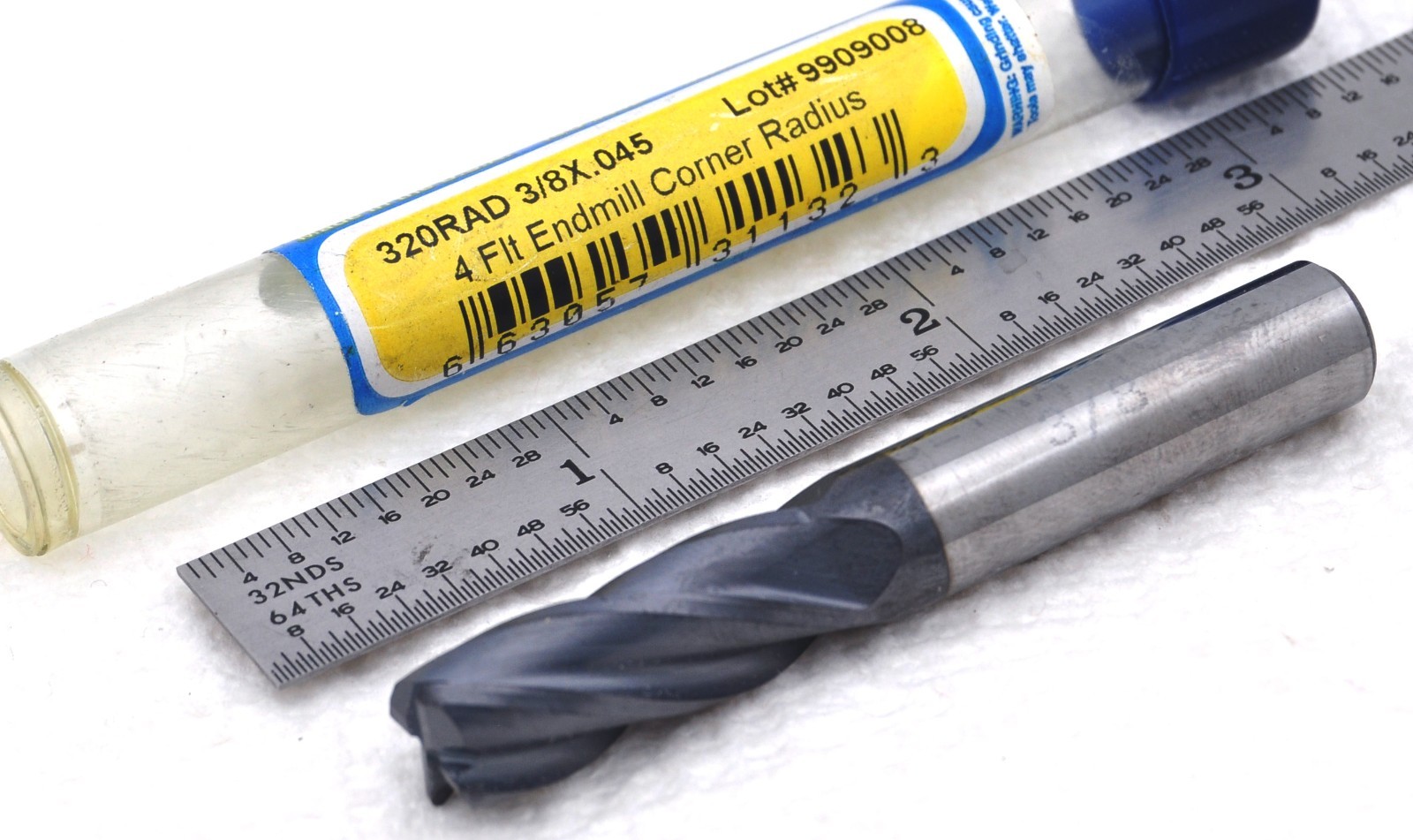 ULTRA-TOOL 4 Flute Endmill CORNER RADIUS 320RAD 3/8x .045 USA