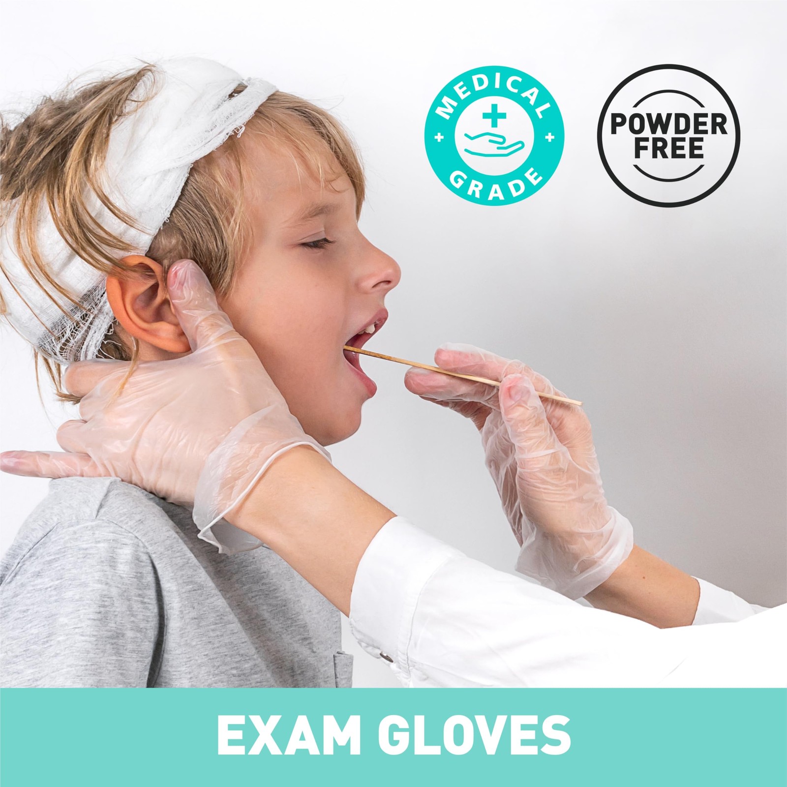 OKIAAS Disposable Gloves XL, Food Safe, Bulk of 200 Pcs|Latex and Powder-Free Cl