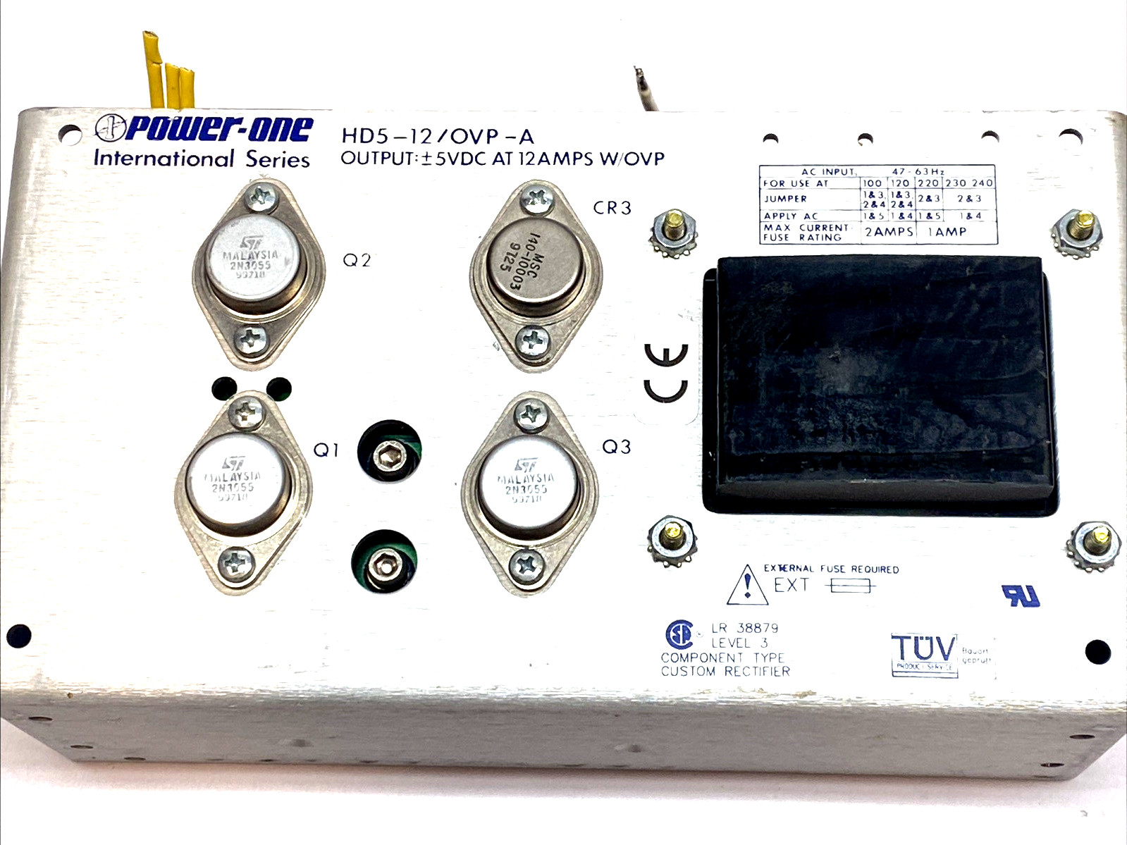 Power-One HD5-12/OVP-A Linear Power Supply 5V 12A