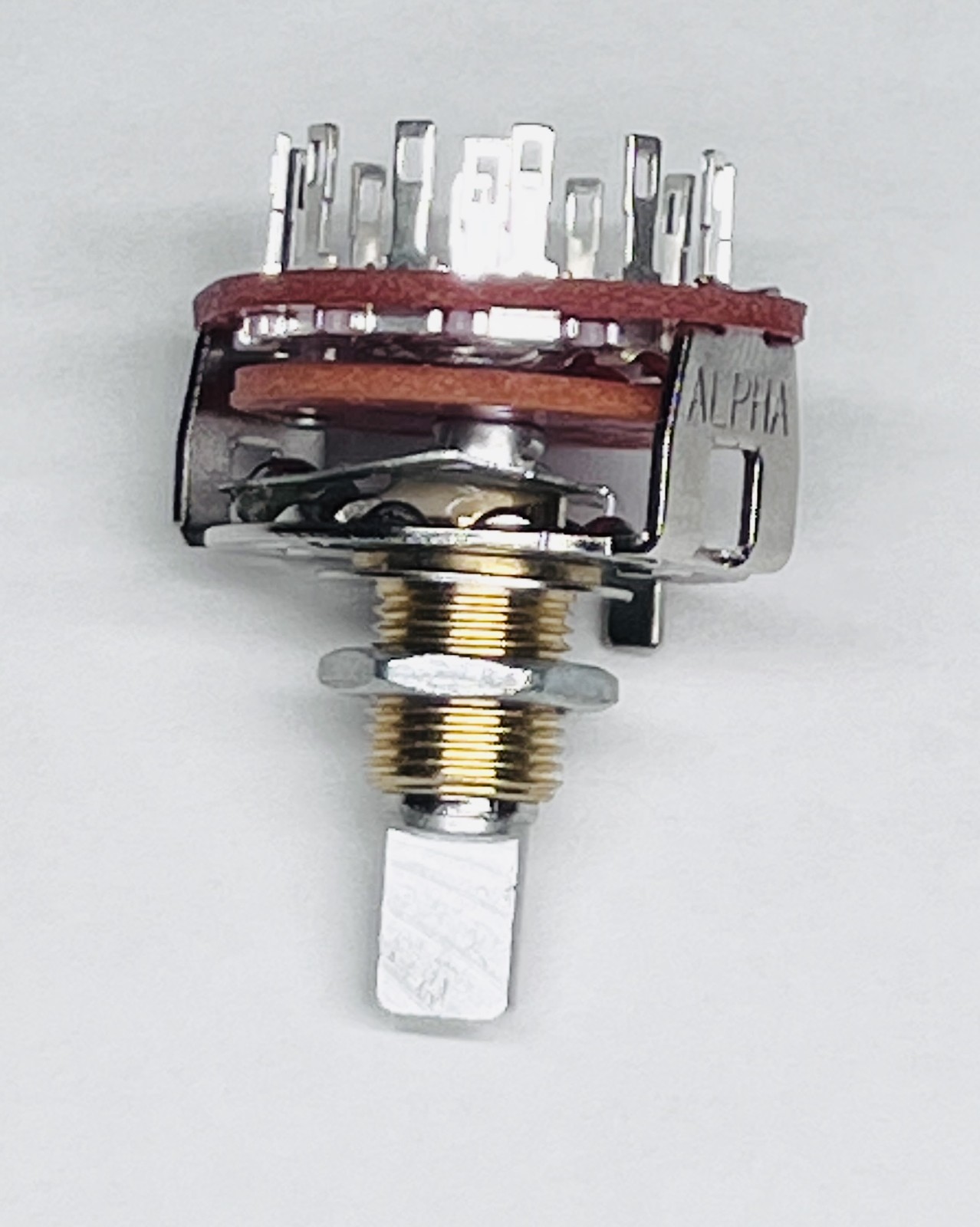 Alpha SR2511F-26FN Rotary Switch 2-Pole 6-Pos 300ma 125VAC N.S. Solder Lot / 100
