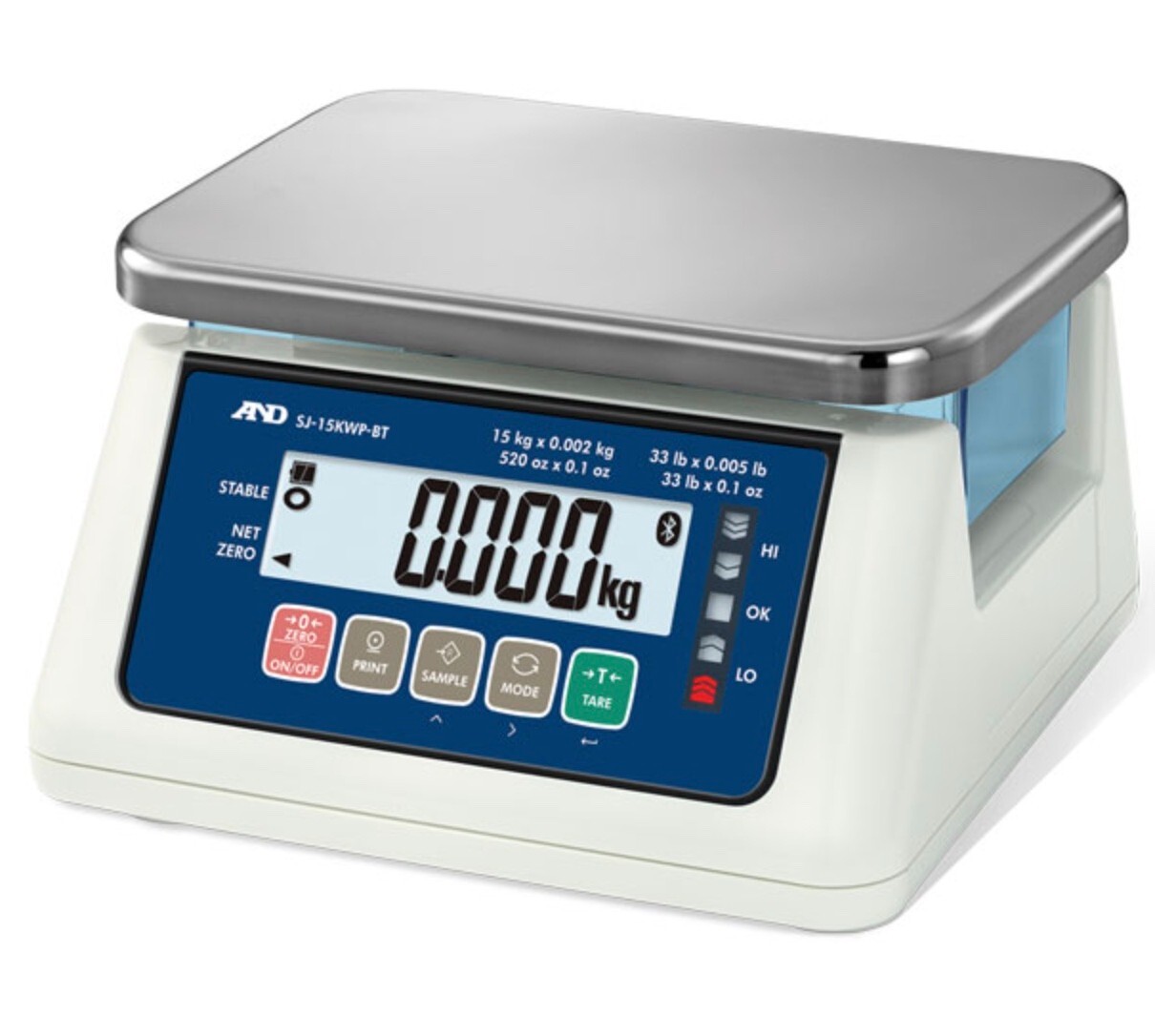 A&D SJ-6000WP Washdown Weighing Scale 13lb NTEP