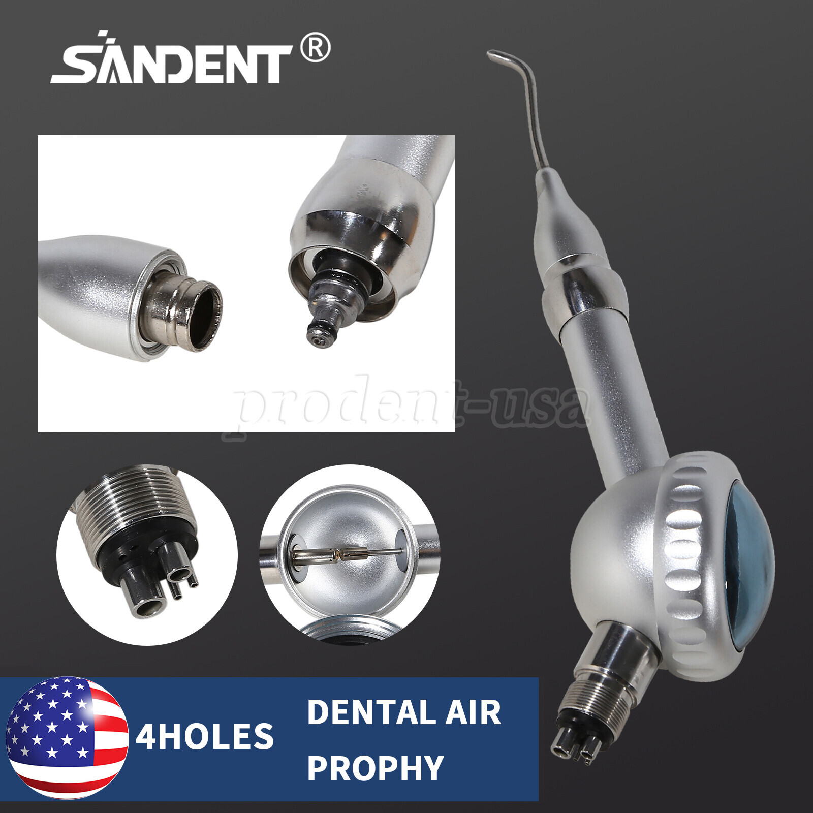 Dental Cordless LED Endo Motor 16:1 Contra Angle + Woodpecker DTE Apex Locator