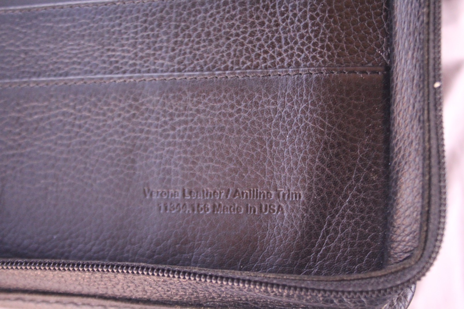 Franklin Quest Classic Planner 11344.156 Verona Leather w/ Aniline Trim 7 Rings