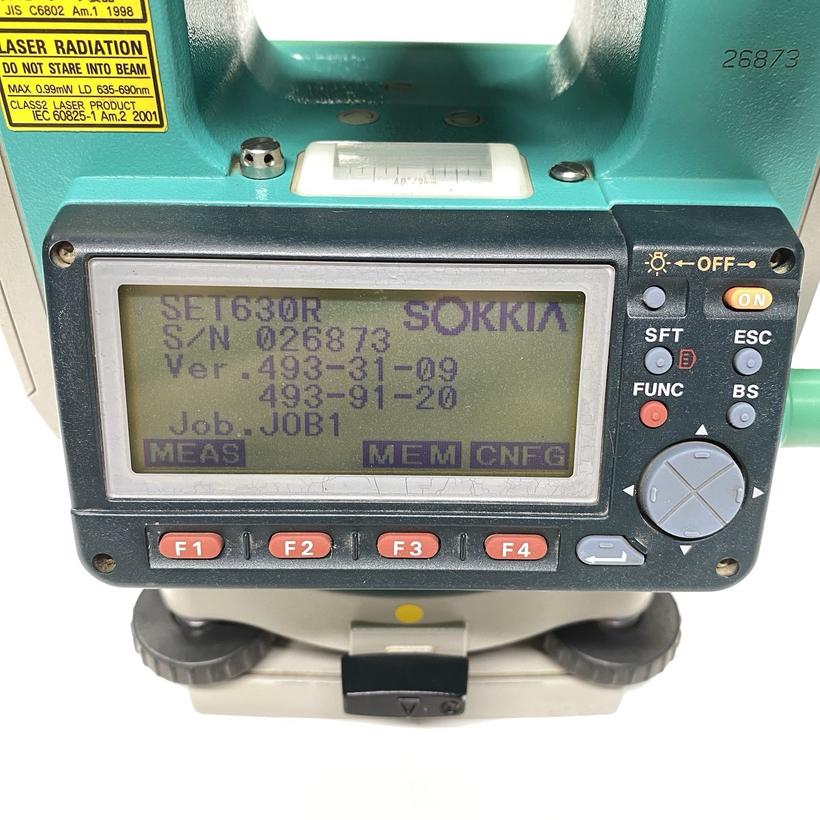 Sokkia SET630R Reflectorless Total Station W/ 2 Batteries, Case, Charger, Tools