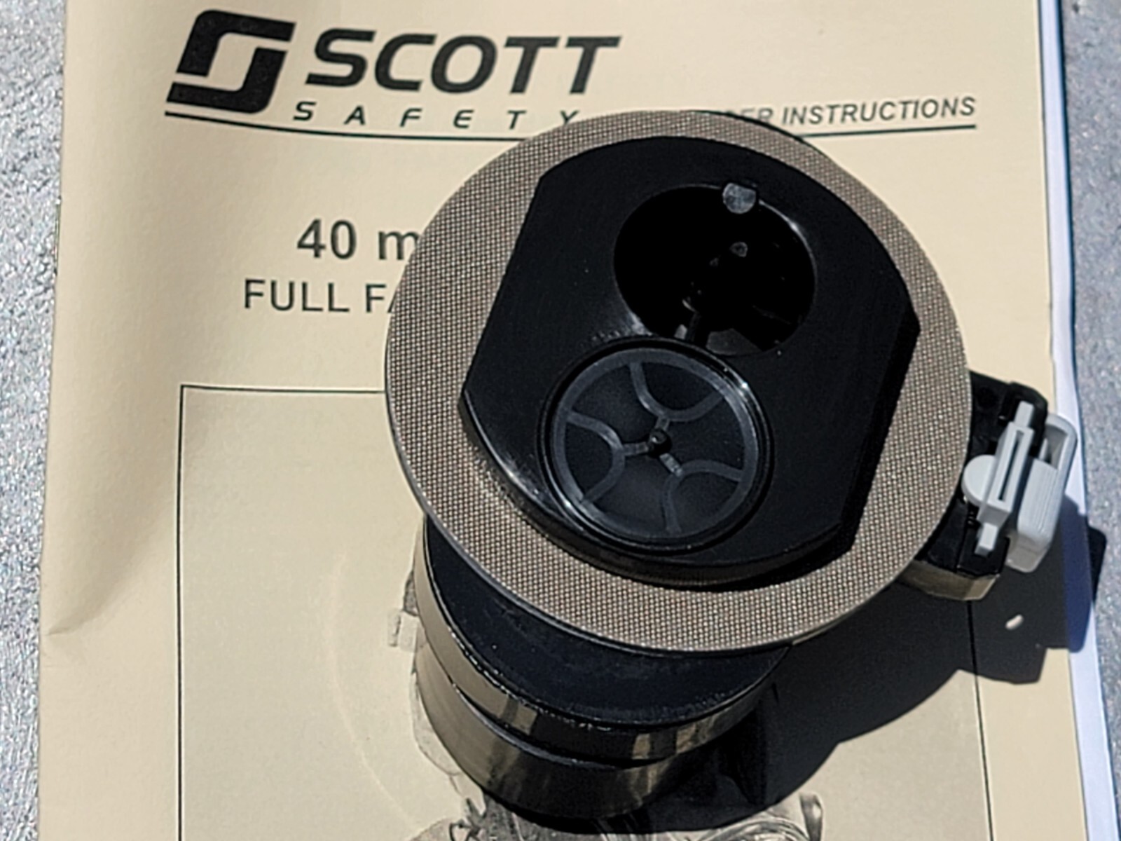 SCOTT 40 mm MASK ADAPTER PART # 805059-01 – For AV-2000 AV-3000 Gas Masks