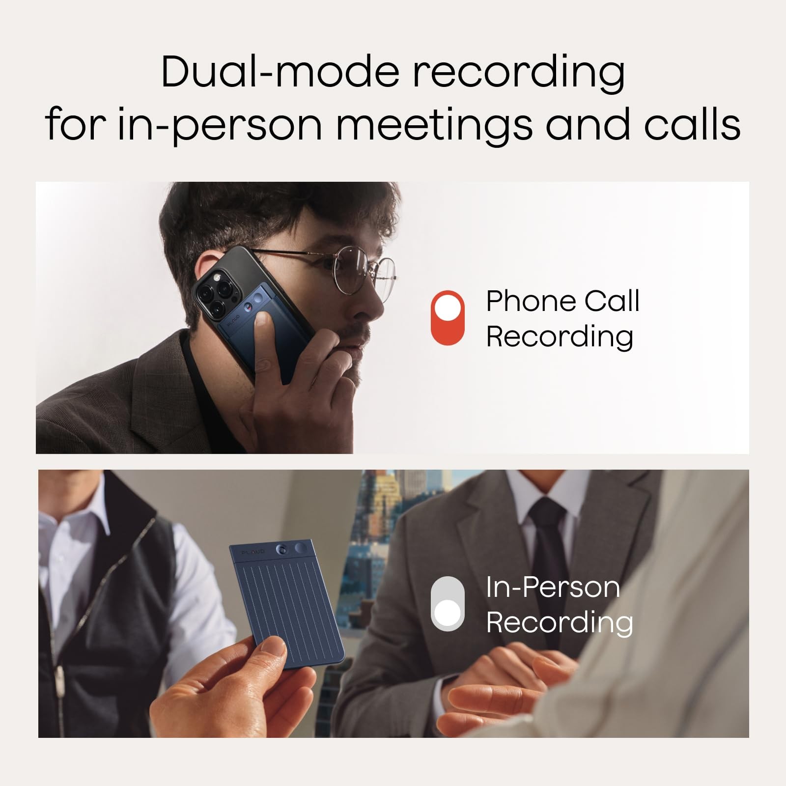 Note AI Voice Recorder, Note Taker w/Case, App Control, Transcribe & Summariz…