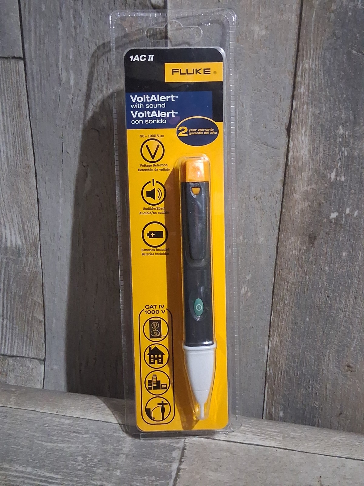 New Fluke 1AC-C2 II VoltAlert Non-contact 90~1000V AC Voltage Detector Tester
