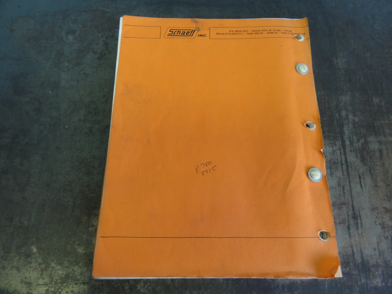 Schaeff Inc HS40C Articulated Boom Walking Excavator Parts Catalog Manual 802069