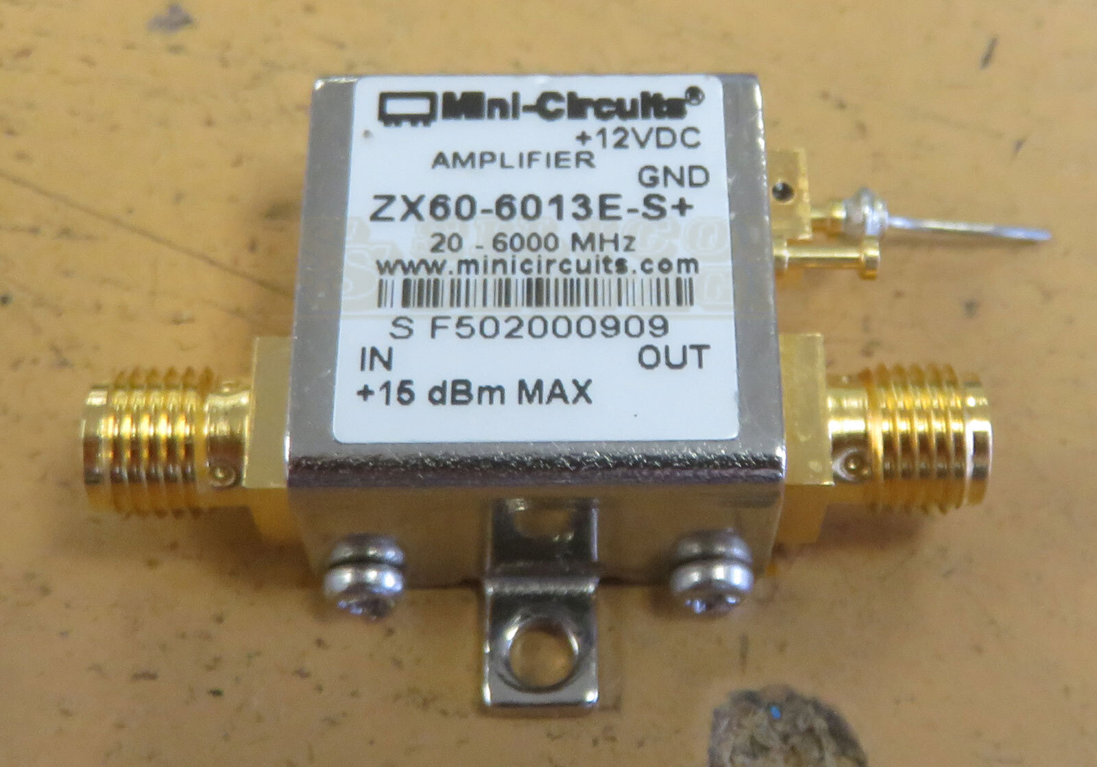 Mini-Circuits ZX60-6013E-S+ 20-6000MHz SMA RF Coaxial Amplifier 20MHz-6GHz