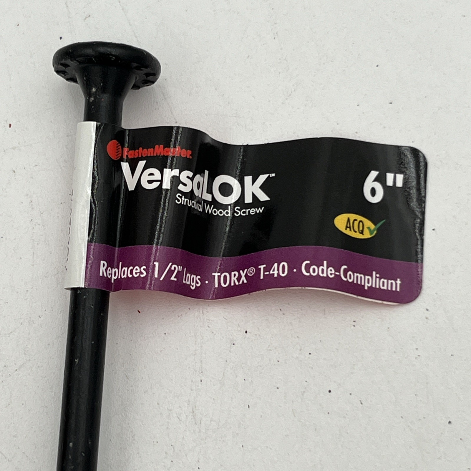 NEW!! 145-Pack FastenMaster VersaLOK 0.220” × 6” Torx Flat Head Wood Screws