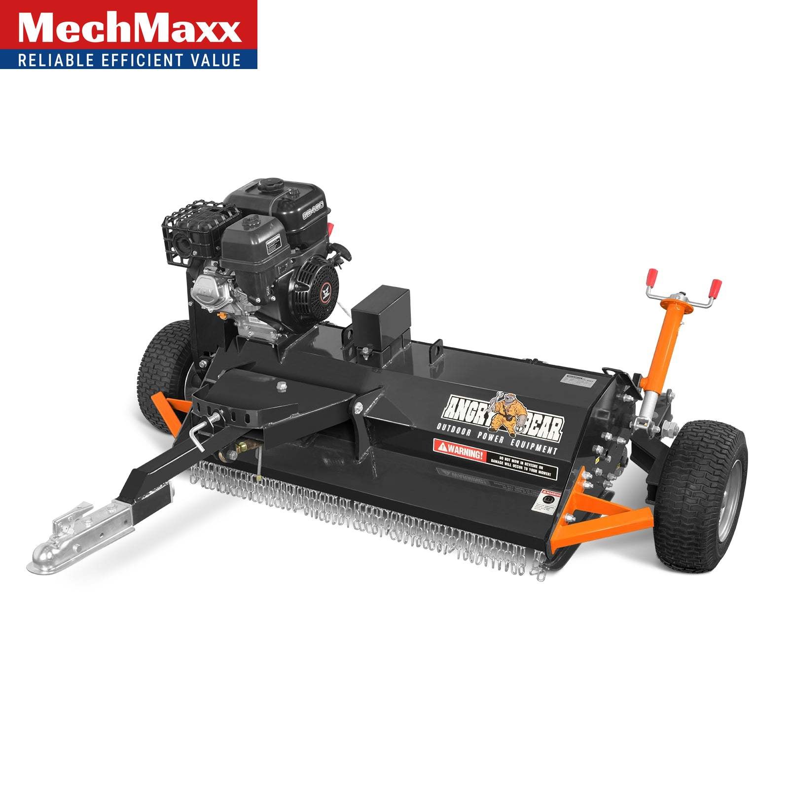 48″ Tow-Behind ATV Offset Flail Mower, ZONSEN 15HP 459cc E-start Engine,ATV120