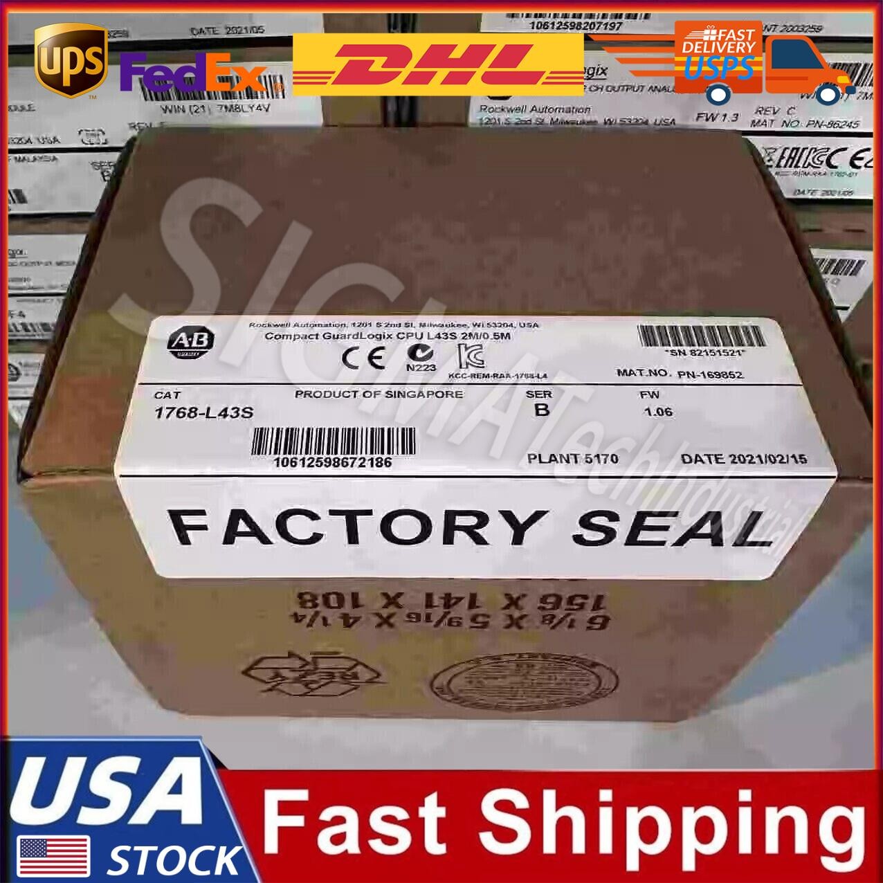 New Sealed AB 1768-L43S SER B Compact I/O 16Pt PLC Input Module 1768L43S USA